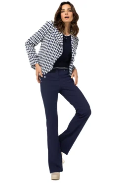 Vrouwen Caroline Biss 1578-21 / Comfortabele Citylook Broek, Bootcut, Normal Waist