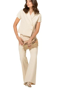 Vrouwen Caroline Biss 1583-34 / Comfortabele Citylook Broek, Recht Been, Normal Waist