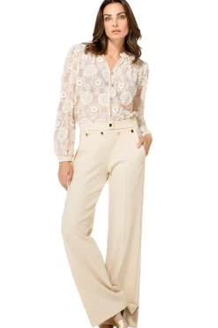 Vrouwen Caroline Biss 1583-34 / Comfortabele Citylook Broek, Recht Been, Normal Waist