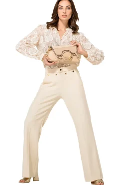 Vrouwen Caroline Biss 1583-34 / Comfortabele Citylook Broek, Recht Been, Normal Waist