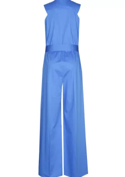 Vrouwen Caroline Biss 1577-27 / Comfortabele Jumpsuit In Katoen, Enkellengte, Wijd Been