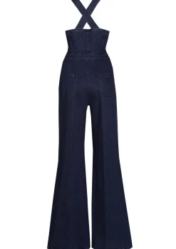 Vrouwen Caroline Biss 1514-23 / Comfortabele Overall In Jeans, Wijd Been