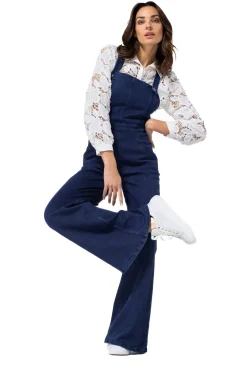 Vrouwen Caroline Biss 1514-23 / Comfortabele Overall In Jeans, Wijd Been