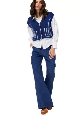 Vrouwen Caroline Biss 1287-29 / Debardeur Pull In Katoen
