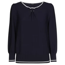 Vrouwen Caroline Biss 1248-21 / Fijn Gebreide Bicolor Pull