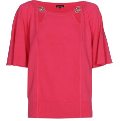 Vrouwen Caroline Biss 1258-74 / Fijn Gebreide Pull Met Fantasiemouw