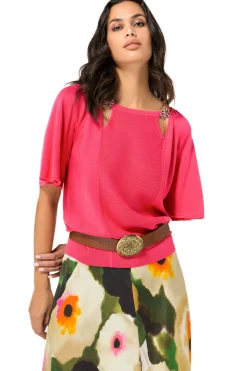Vrouwen Caroline Biss 1258-74 / Fijn Gebreide Pull Met Fantasiemouw