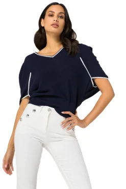 Vrouwen Caroline Biss 1247-21 / Fijn Gebreide Pull Met Mouweffect