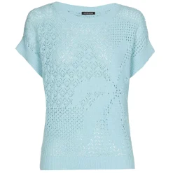 Vrouwen Caroline Biss 3215-62 / Half Doorzichtige Gebreide Pull