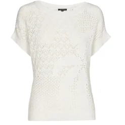 Vrouwen Caroline Biss 3215-91 / Half Doorzichtige Gebreide Pull