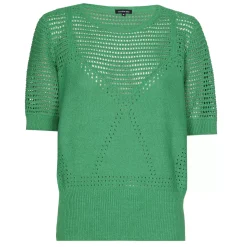 Vrouwen Caroline Biss 3212-61 / Half Doorzichtige Gebreide Pull