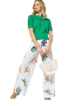 Vrouwen Caroline Biss 3212-61 / Half Doorzichtige Gebreide Pull