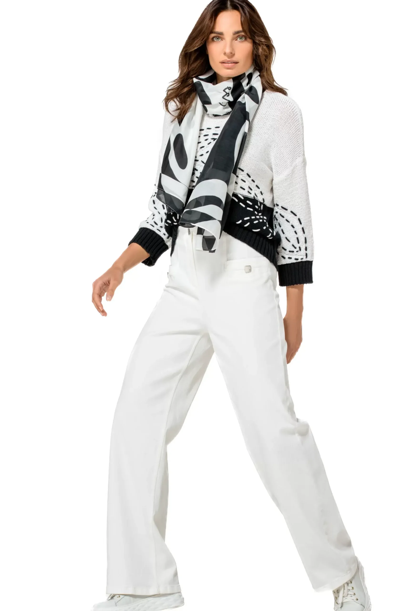 Vrouwen Caroline Biss 1298-19 / Katoenen Pull Bicolor