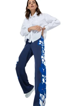 Vrouwen Caroline Biss 1608-90 / Korte Oversized Katoenen Bloes Met Broderie