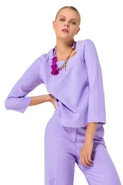Vrouwen Caroline Biss 1681-46 / Korte Rechte Comfortabele Citylook Top