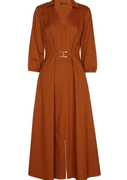 Vrouwen Caroline Biss 1167-35 / Licht Aansluitende Midi Jurk Met Stretch