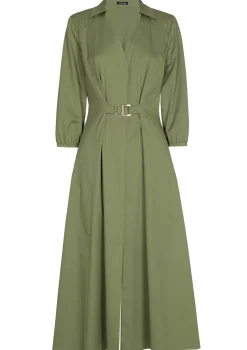 Vrouwen Caroline Biss 1167-60 / Licht Aansluitende Midi Jurk Met Stretch