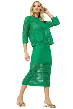Vrouwen Caroline Biss 3714-61 / Midi Rok In Breigoed