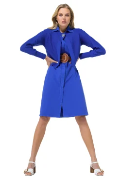 Vrouwen Caroline Biss 1113-27 / Rechtvallende Jurk Met Stretch