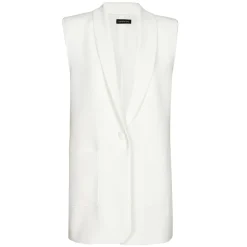Vrouwen Caroline Biss 1830-91 / Rechtvallende Mouwloze Blazer Met Schoudereffect