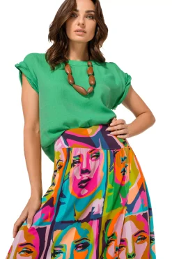 Vrouwen Caroline Biss 1627-63 / Rechtvallende Top Met Mouweffect