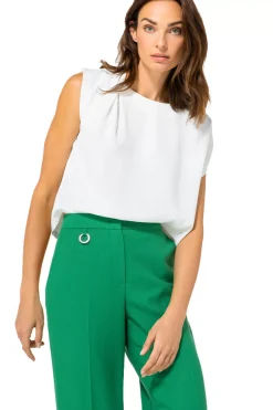 Vrouwen Caroline Biss 1621-91 / Soepelvallende Asymmetrische Korte Top