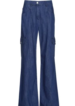 Vrouwen Caroline Biss 1512-24 / Soepelvallende Cargojeans, Wijd Been, Normal Waist