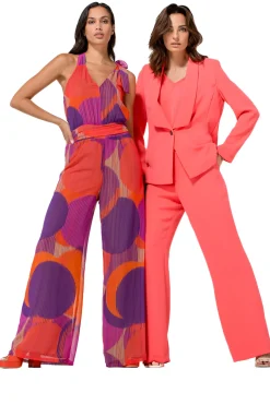 Vrouwen Caroline Biss 1521-72 / Soepelvallende Citylook Broek, Recht Been, Normal Waist
