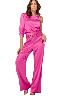 Vrouwen Caroline Biss 1535-73 / Soepelvallende Feestelijke Broek, Rrecht Been, High Waist