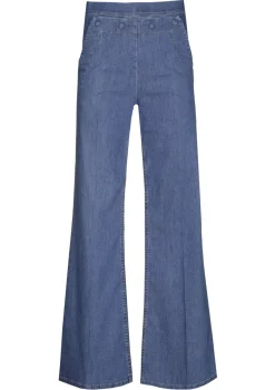 Vrouwen Caroline Biss 1515-24 / Soepelvallende Geklede Jeans, Wijd Been, Normal Waist