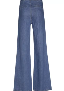 Vrouwen Caroline Biss 1515-24 / Soepelvallende Geklede Jeans, Wijd Been, Normal Waist