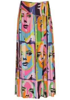Vrouwen Caroline Biss 1702-79 / Soepelvallende Midirok Pop-Art