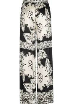 Vrouwen Caroline Biss 1560-19 / Soepelvallende Shiny Broek, Rechtbeen, Normal Waist
