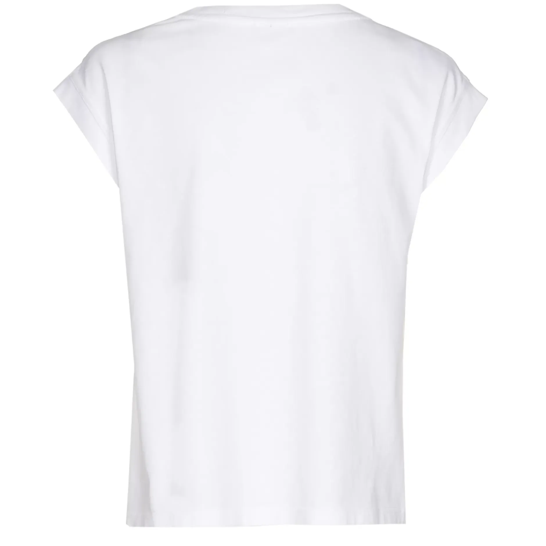 Vrouwen Caroline Biss 1981-90 / T-Shirt In Katoen Met Schoudereffect