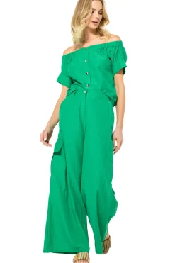 Vrouwen Caroline Biss 3554-61 / Wijde Broek Katoenmix, Normal Waist