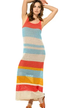 Vrouwen Caroline Biss 3110-89 / Zomerse Gehaakte Midi Jurk