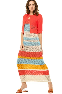 Vrouwen Caroline Biss 3110-89 / Zomerse Gehaakte Midi Jurk